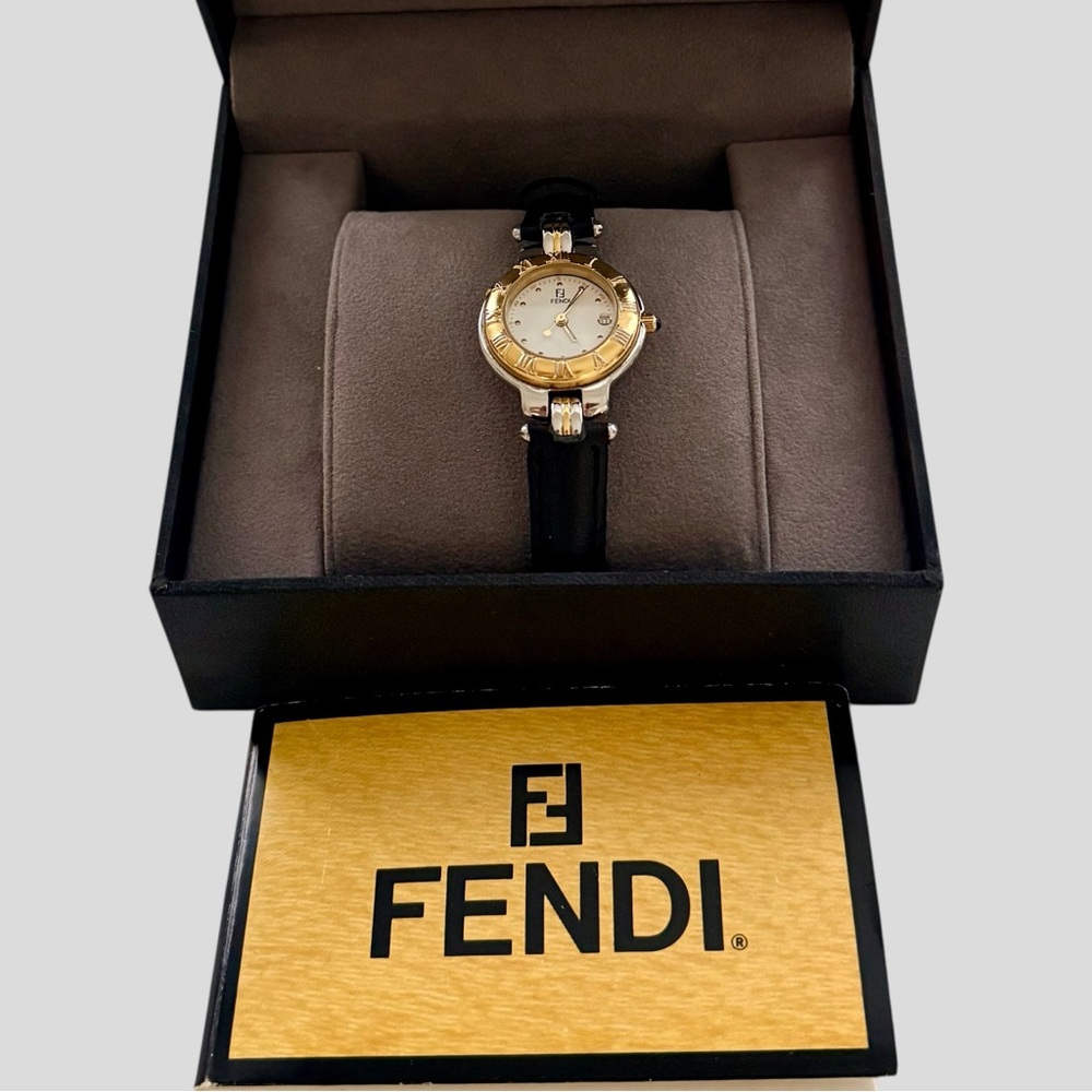 Vintage Women’s Fendi 920L Two-Tone Gold + Stainless Steel Watch.